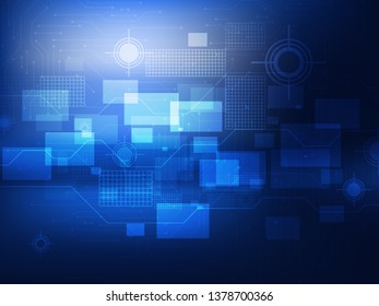 Abstract technology concept background. Vector illustration