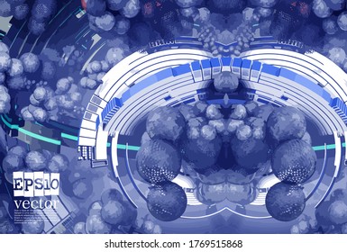 Abstract technology concept background, vector illustration