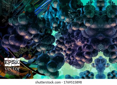 Abstract technology concept background, vector illustration