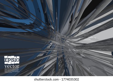 Abstract technology concept background, vector 3D illustration