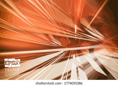 Abstract technology concept background, vector 3D illustration