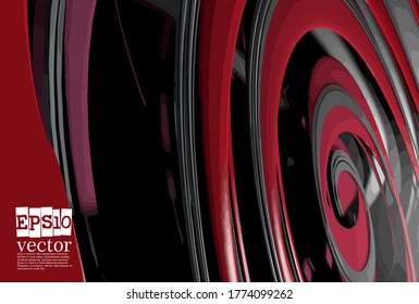 Abstract technology concept background, vector 3D illustration