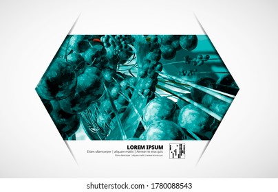 Abstract technology concept background, vector 3D illustration