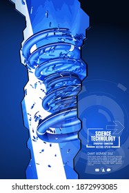 Abstract technology concept background, vector illustration