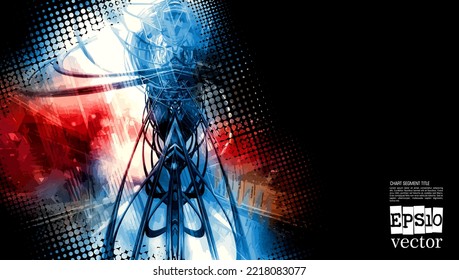 Abstract technology concept background, vector illustration