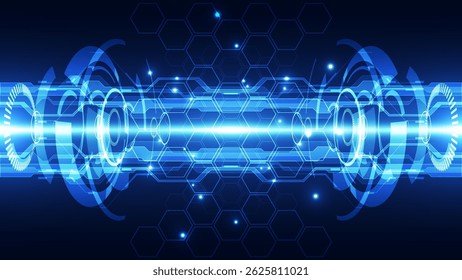 Abstract technology concept background, vector illustration. Can be used for workflow layout, diagram, number options, web design.