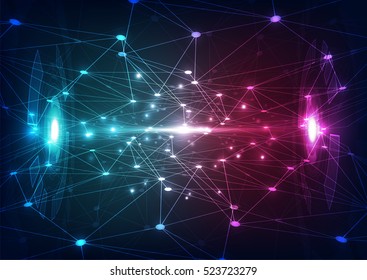 Abstract technology concept background, vector illustration