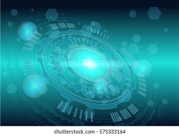 Abstract technology concept background, vector illustration