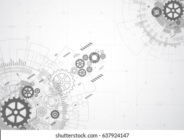 Abstract Technology Concept Background. Vector Illustration