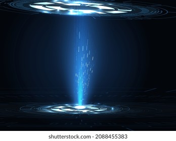 Abstract technology concept blue background