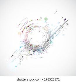 Abstract technology concept of business background