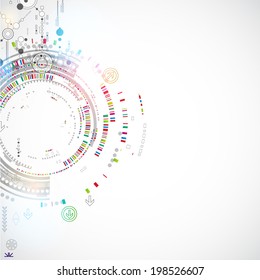 Abstract technology concept of business background