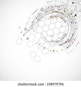 Abstract technology concept of business background