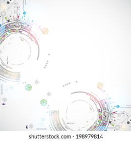 Abstract technology concept of business background