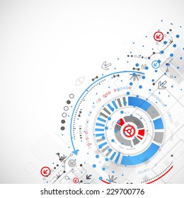 Abstract technology concept of business background