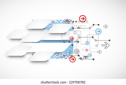 Abstract technology concept of business background