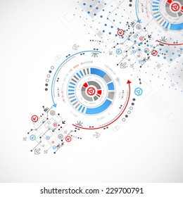 Abstract technology concept of business background