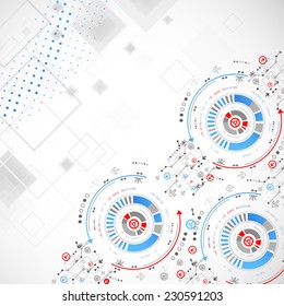 Abstract technology concept of business background