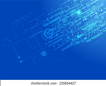 Abstract technology concept of business background. Vector