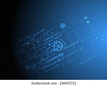 Abstract technology concept of business background. Vector