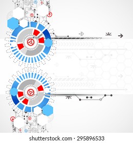 Abstract technology concept of business background. Vector