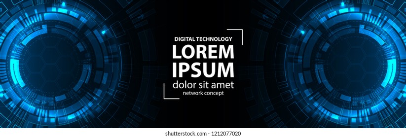 Abstract technology concept. Circuit board, high computer color background. Vector illustration