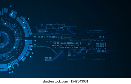 Concepto de tecnología Abstractas. Placa de circuito, alto fondo de color de la computadora. Ilustración vectorial