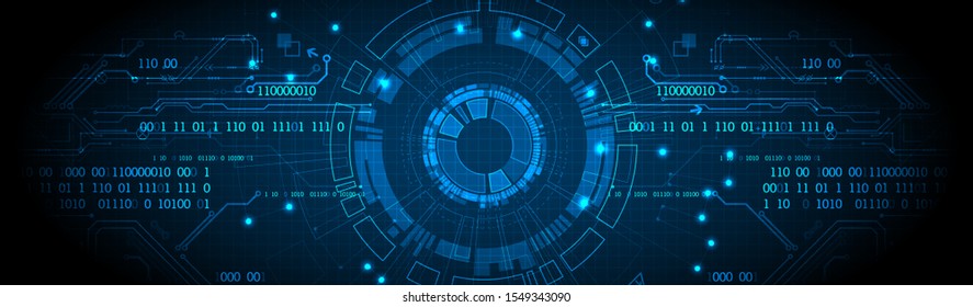 Abstract technology concept. Circuit board, high computer color background. Vector illustration