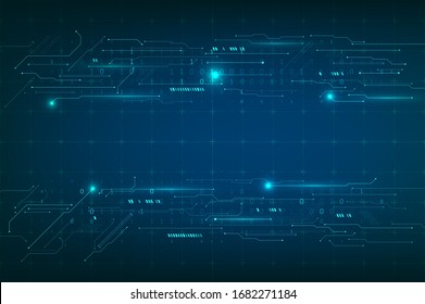 Abstract technology concept. Circuit board background. Background with connecting dots and lines. Graphic concept for your design