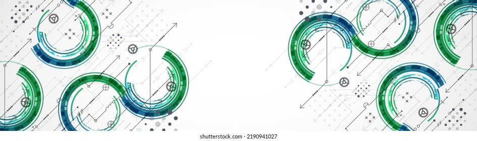 Resumen del concepto de tecnología. Tarjeta de circuito, fondo de color de computadora alto. Ilustración vectorial con espacio para contenido, web - plantilla, presentación de tecnología empresarial.