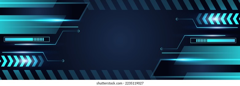 Abstract technology concept. Circuit board, high computer color background. Vector illustration