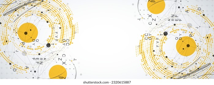 Resumen del concepto de tecnología. Tarjeta de circuito, fondo de computadora alto. Ilustración vectorial con espacio para contenido, web - plantilla, presentación de tecnología empresarial.