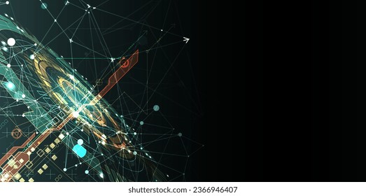 Abstraktes Technologiekonzept. Platine, hellfarbiger Hintergrund des Computers. Vektorgrafik