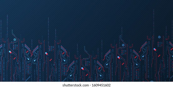 Abstract technology concept. Computer code background. Vector illustration
