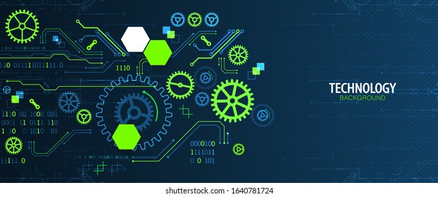 Abstract technology concept. Computer code background. Vector illustration