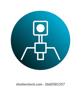 Diseño de concepto de tecnología Abstractas para investigación y desarrollo científico Tema azul Diseño minimalista Visual
