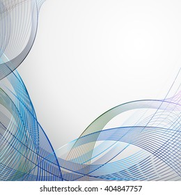 Abstract technology concept futuristic line art background