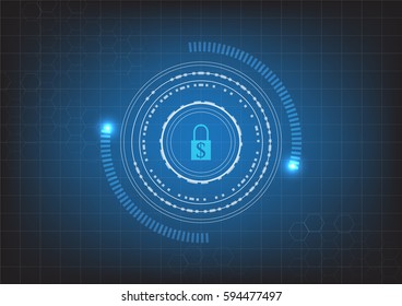 abstract technology concept hi tech hexagon design background