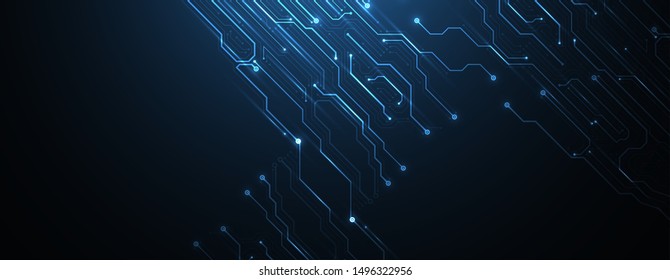 Abstract technology concept. High computer color background. Vector illustration