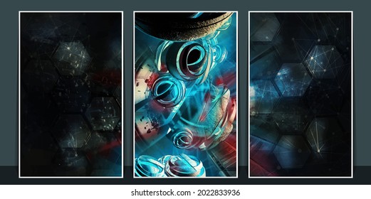 Abstract technology concept, innovation technology background, vector