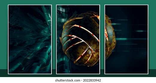 Concepto de tecnología abstracta, antecedentes de tecnología de innovación, vector