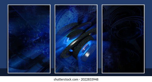 Concepto de tecnología abstracta, antecedentes de tecnología de innovación, vector