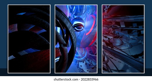 Abstract technology concept, innovation technology background, vector