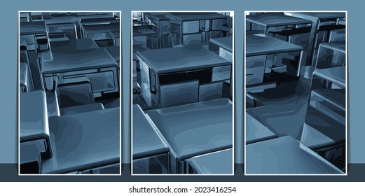 Abstract technology concept, innovation technology background, vector
