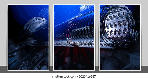 Abstract technology concept, innovation technology background, vector