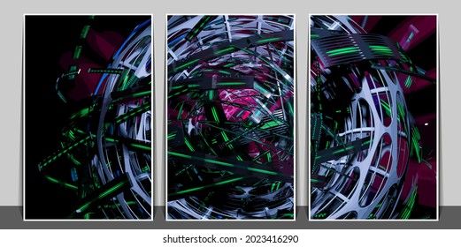 Abstract technology concept, innovation technology background, vector