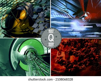 Abstract technology concept, innovation technology background, vector