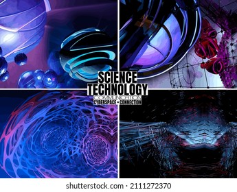 Concepto de tecnología abstracta, antecedentes de tecnología de innovación, vector
