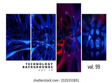 Abstract technology concept, innovation technology background, vector