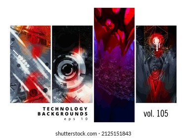Abstract technology concept, innovation technology background, vector